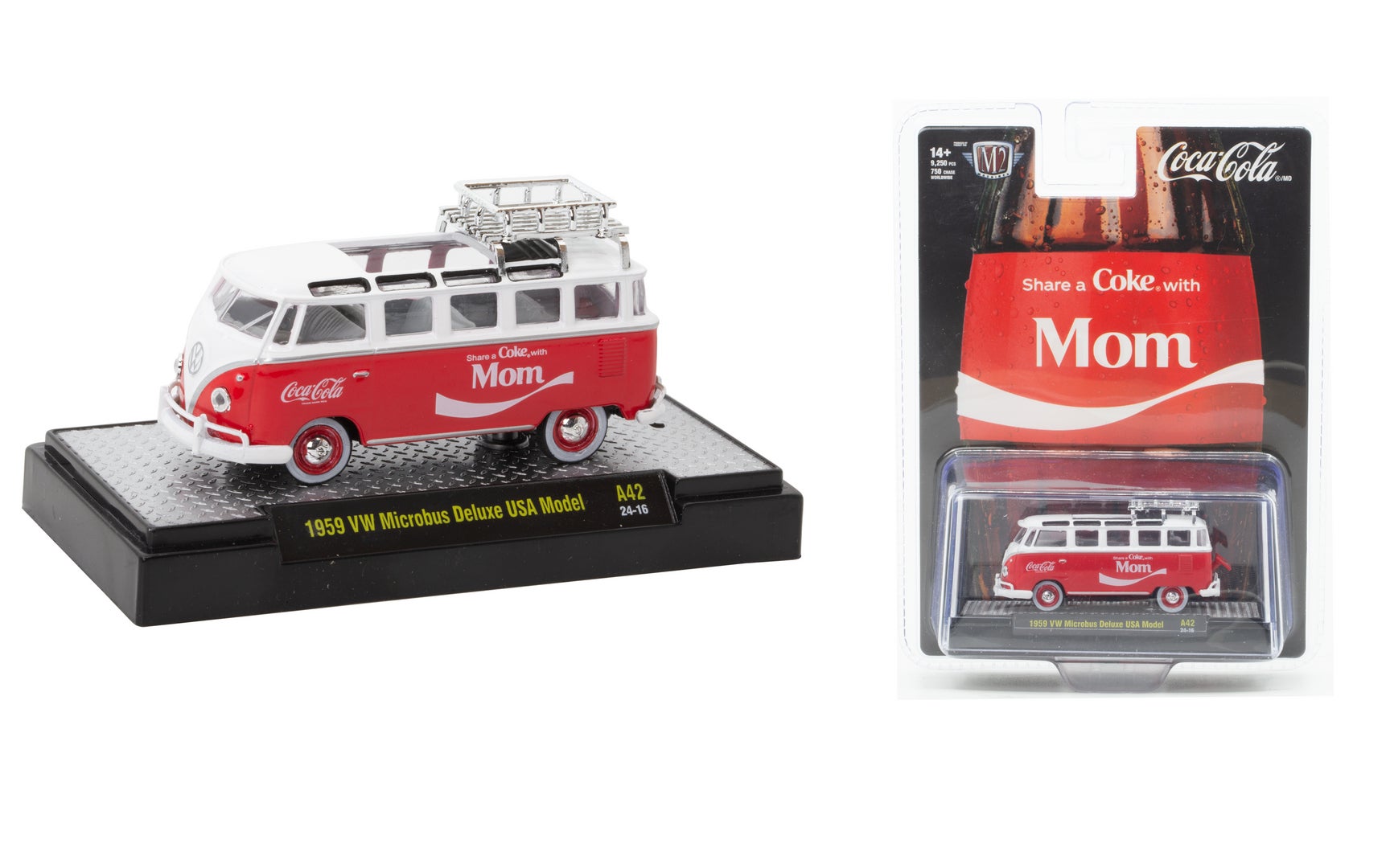 M2 Machines Coca Cola Mom 1959 VW Microbus Deluxe USA Model | The  Collectors Corner Dixon